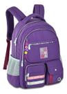 Mochila de Costas Escolar Luluca 17,5" LU24600 Cor:Roxa