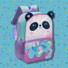 Mochila De Costas Escolar Pequena Creche Pandinha Panda Fofa Colorida Yepp Kids
