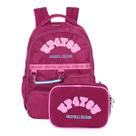Mochila De Costas Escolar Up4you + Estojo Box Juvenil Mochila De Costas Escolar Up4you + Estojo Box Juvenil