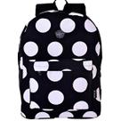 Mochila de Costas Feminina Juvenil Básica Bolinhas Cor Preto