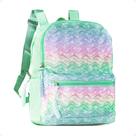 Mochila De Costas Grande Organizadora Viagem Reforçada Resistente Escolar Básica Casual Arco-Íris
