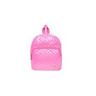 Mochila de Costas GXM Feminina com Glitter Vinil Têxtil 23,5cm X 20cm X 13,5cm Rosa