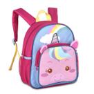 Mochila de Costas Infantil Clio Pets Unicórnio Mágico Rosa