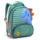 Mochila de Costas Infantil Dinossauro Verde e Azul Mala Bolsa Escolar Crianças Seanite Mochila de Costas Infantil Dinossauro Verde e Azul Mala Bolsa Escolar Crianças Seanite
