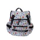 Mochila de Costas Infantil Miniso Brasil Bt21 Tipo Saco Poliéster Branco