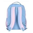 Mochila de Costas Juvenil, Crinkle Bicolor com Chaveiro - Luara