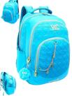 Mochila De Costas Juvenil Feminino Escolar Com Chaveiro Vkc
