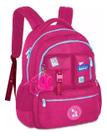Mochila de Costas Juvenil Luluca, 17,5" LU24636 Cor:Rosa