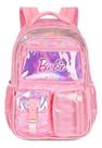 Mochila De Costas Juvenil Original Barbie Holográfica - Luxcel