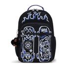 Mochila De Costas Kipling Seoul Lap Original Fire Skate