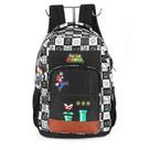 Mochila de Costas Luxcel Super Mário Quadriculada Preto