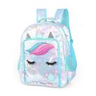 Mochila de Costas Luxcel Up4You Unicórnio Lantejola Azul