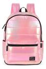 Mochila De Costas Meninas Efeito Metalizado Puffet Up4you