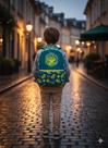 Mochila de Costas Menino Puket Jacaré Relax Azul Petróleo
