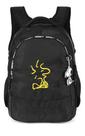 Mochila De Costas Náilon Juvenil Original Snoopy C/ Chaveiro