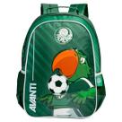 Mochila De Costas Palmeiras Infantil Escolar Meninos Oficial Cor:Verde