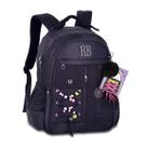 Mochila de Costas Rebecca Bonbon Beaded Fun RB27424 Grande Juvenil Com Cadarço Bolso Antifurto Notebook