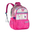 Mochila de Costas Rebecca Bonbon Shine Holográfica Pink
