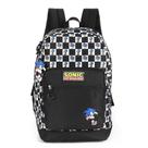 Mochila de Costas - Sonic The Hedgehog - Xadrez Preta - Luxcel