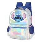 Mochila De Costas Stitch Holográfica Escolar Infantil Menina Mochila De Costas Stitch Holográfica Escolar Infantil Menina
