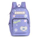 Mochila de Costas Stitch Lilás com Preto MS47735SC Lançamento 2025 Luxcel