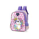 Mochila De Costas Unicórnio Up4you Roxa