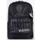 Mochila De Costas Wandinha Preta Com Glitter Luxcel