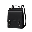 Mochila de couro, bolsas, moda feminina, preta, impermeável