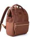 Mochila de couro Kah&Kee para mulheres e homens para laptop de 16 polegadas