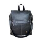 Mochila De Couro Legítimo Antifurto Com Garantia Viagem Média