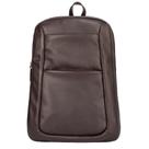Mochila de couro masculina Slim café