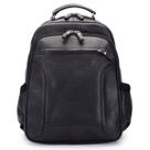 Mochila de Couro - modelo Tron Preta casual.