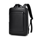 Mochila de couro PU para laptop Masculina preta 28x13x42cm Mochila de couro PU para laptop Masculina preta 28x13x42cm
