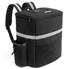 Mochila de entrega de alimentos Homevative com isolamento térmico preta