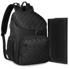 Mochila de fraldas LOVEVOOK de grande capacidade impermeável preta