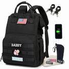 Mochila de Fraldas QWREOIA para Papais e Mamães - Com Porta USB