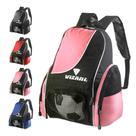 Mochila de futebol Vizari Solano com compartimento para bolas rosa