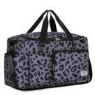 Mochila de ginástica feminina FIORETTO, cinza leopardo, capacidade de 37 litros