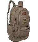mochila de lona 60L kvn reforçada fundo expansivo
