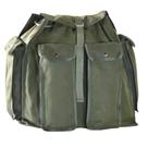 Mochila de lona camping pesca motoboy G em lona impermeável 50 litros Verde