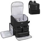 Mochila de maquiagem Relavel Large com 3 bolsas transparentes pretas