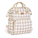 Mochila de Maternidade Just Baby Multifuncional Vichy Bege