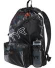 Mochila de Mesh TYR Elite Team 40L Alças Acolchoadas Ventiladas e Compartimento Secundário