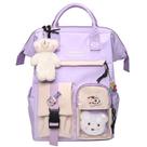Mochila de nylon impermeável Cute Preppy para mulheres roxa Mochila de nylon impermeável Cute Preppy para mulheres roxa