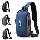 Mochila de Ombro Transversal Portátil Viagens com Trava Antifurto Eletromex EL-3803 Mochila de Ombro Transversal Portátil Viagens com Trava Antifurto Eletromex EL-3803
