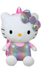 Mochila de pelúcia Fast Forward Hello Kitty rosa brilhante 14"