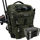 Mochila de Pesca Baitium 40L con Portacañas y Nevera