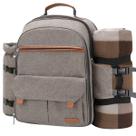 Mochila de Picnic Sunflora para 4 Personas con Manta y Set para 2 Mochila de Picnic Sunflora para 4 Personas con Manta y Set para 2