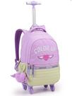 Mochila De Roda 18" Color Up 360º Feminina Escolar Passeio