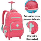Mochila De Rodas 360º Metalizada Para Notebook